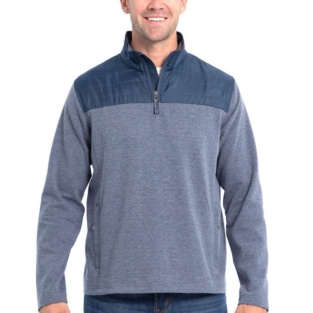 Eddie Bauer Navy Quarter-Zip Jacket